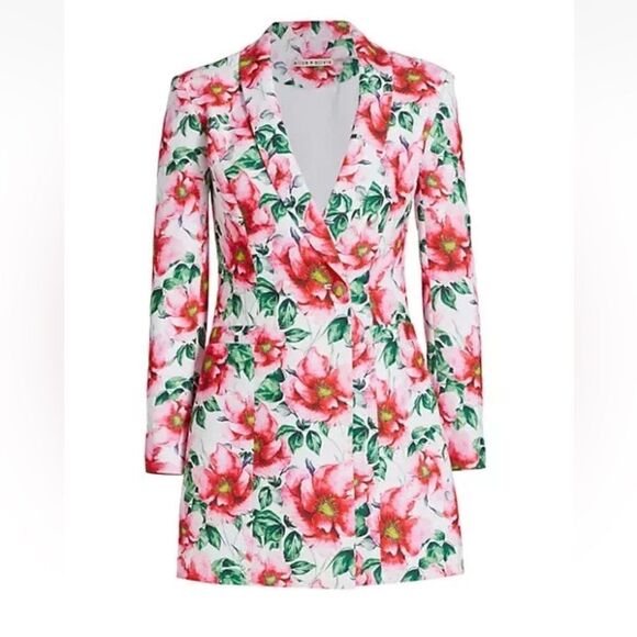 Alice + Olivia Dresses & Skirts - Alice + Olivia Latoya floral mini blazer dress Size 6 NWOT